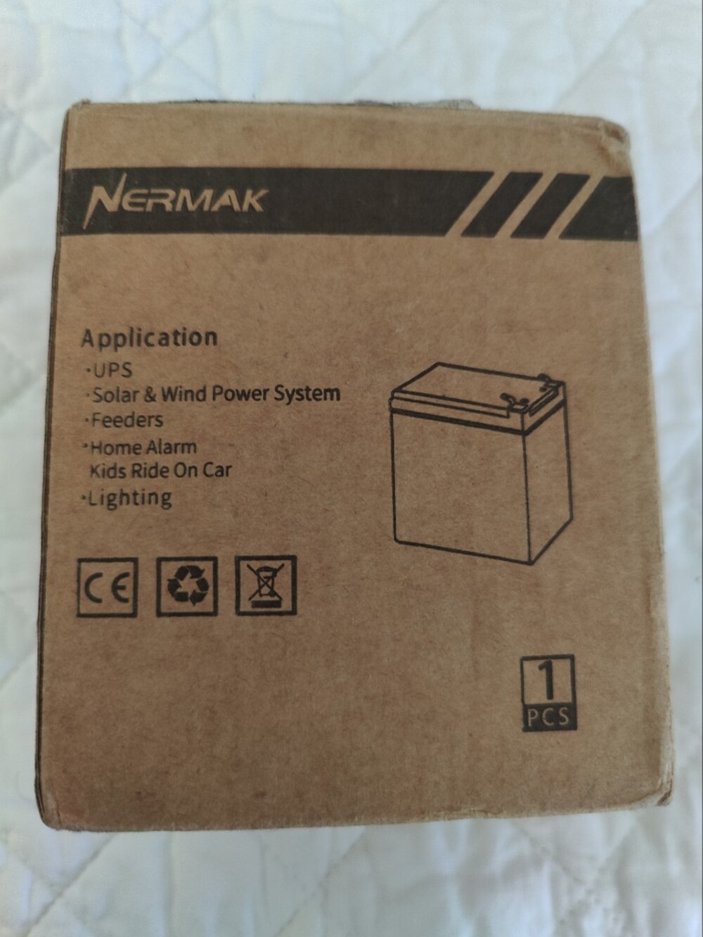 Nermak 12V5A LiFePO4 Rechargeable Battery.